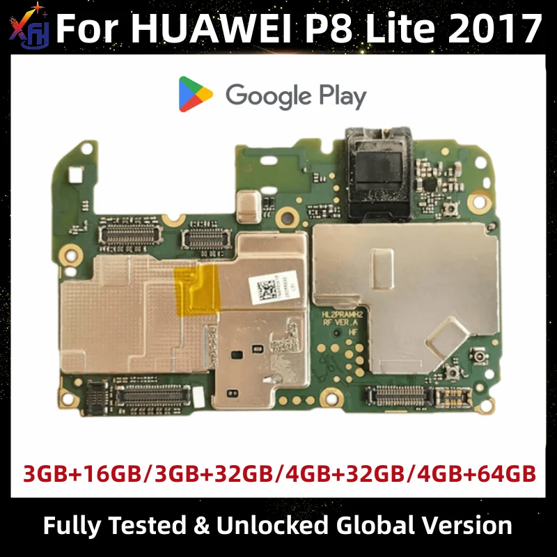 

Original Unlocked Motherboards For HUAWEI P8 Lite 2017 Mainboard 16GB 32GB 64GB Global ROM Logic Board With Full Chips
