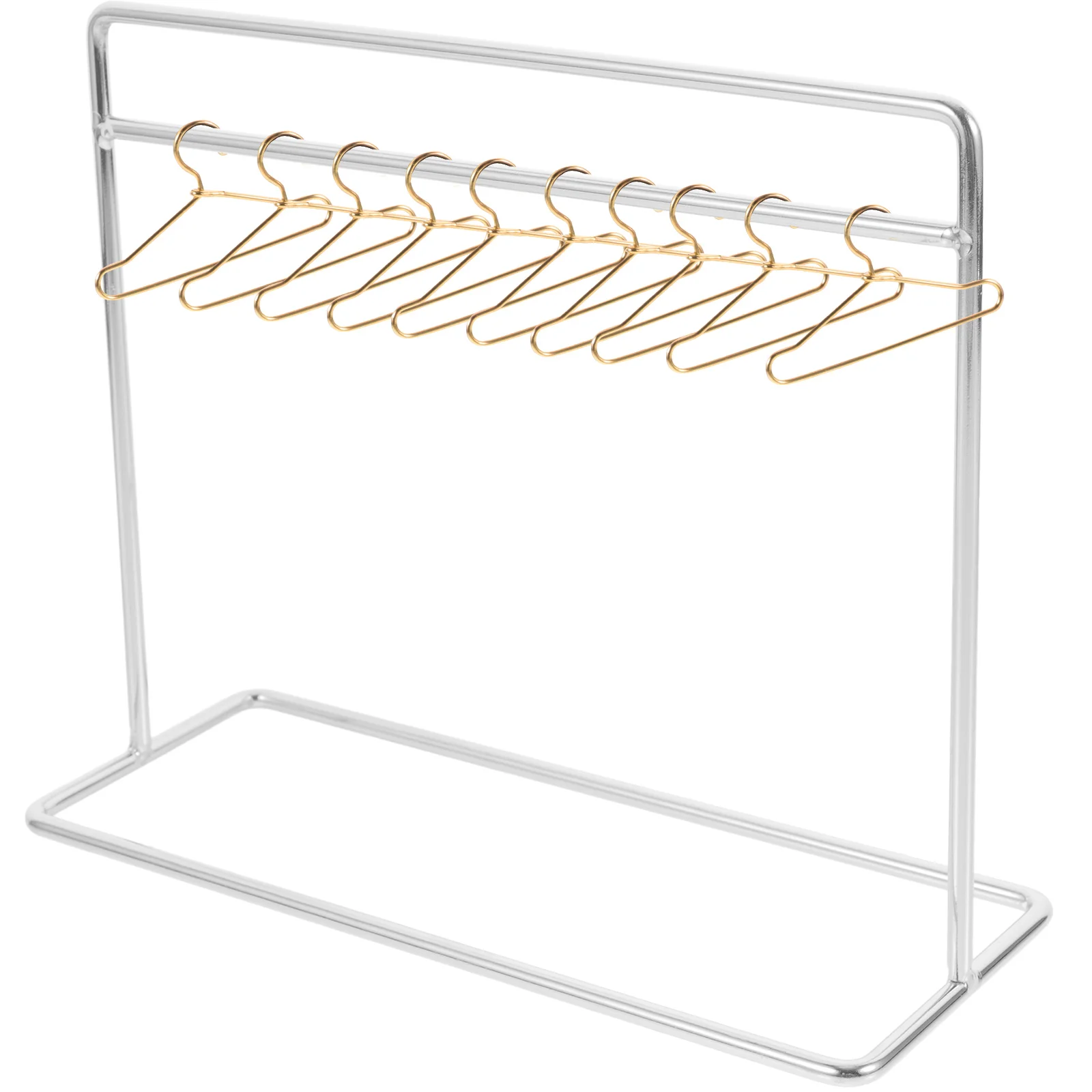 

Baby Coat Hangers Mini Clothes Dry Rack Play Miniature Racks Iron Dress Accessories
