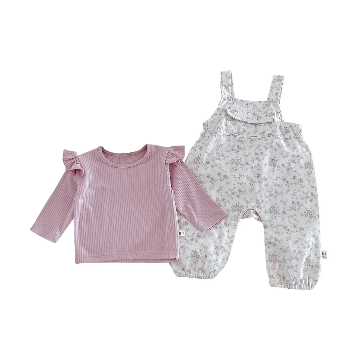 Детский комплект одежды новинка 2024 Стильный комбинезон для маленьких девочек
