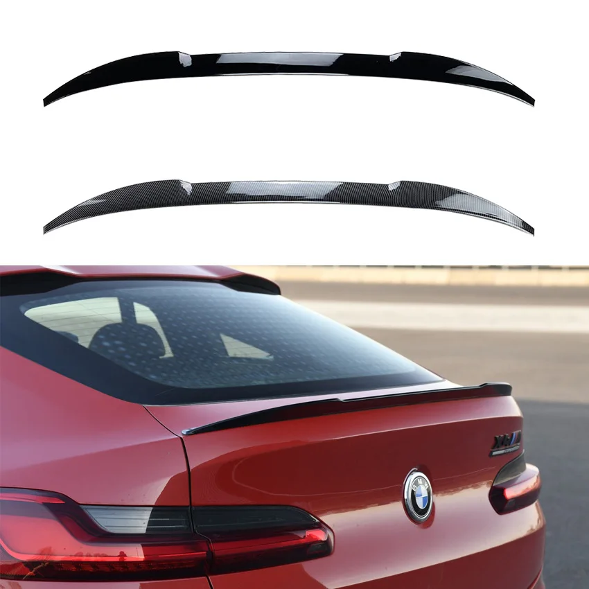

For BMW X4 G02 2019+X4 M Spoiler Rear Wings Lip Trunk Wing Body Kit Splitter Cover Trim Car Accessories
