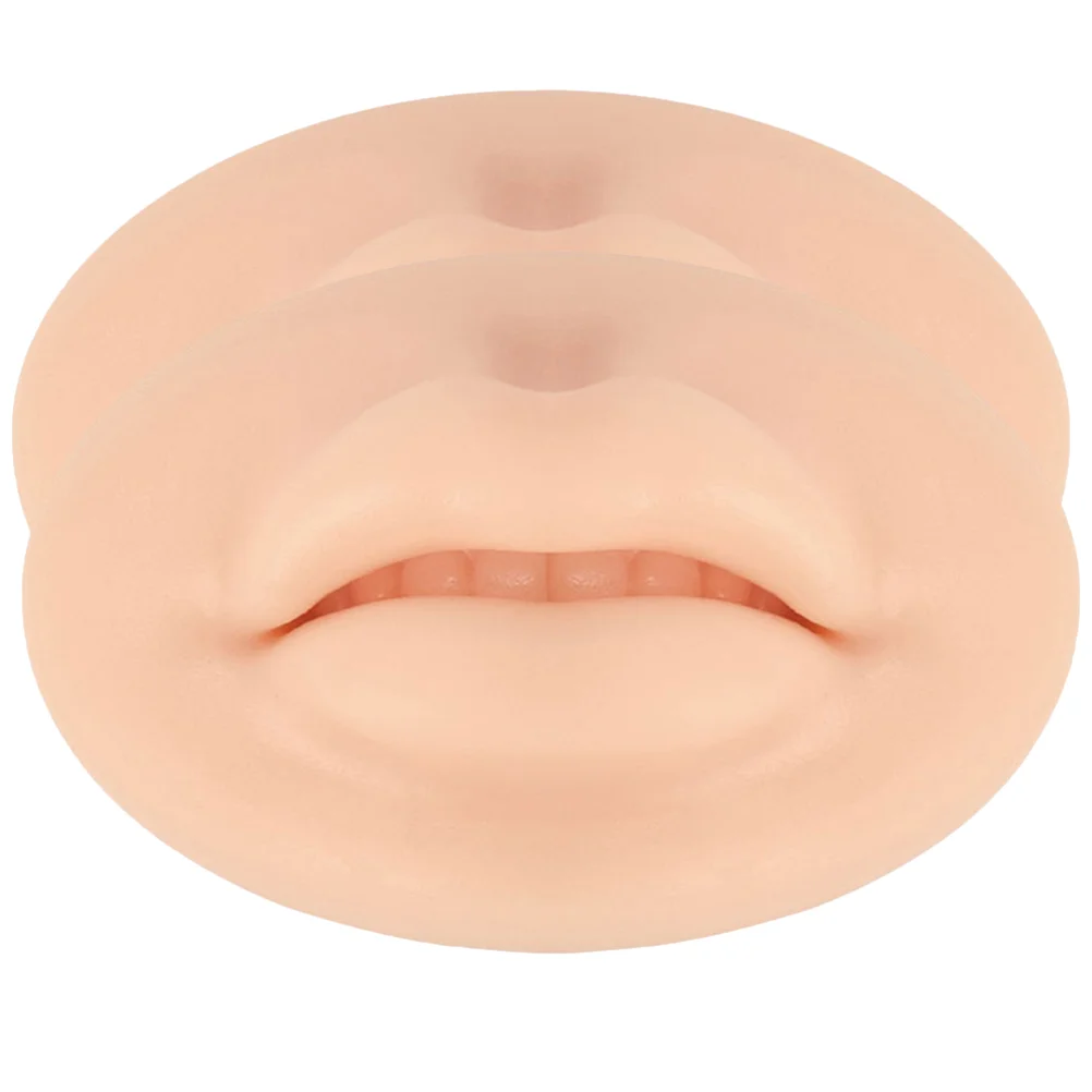 

Practice Skin Lip Silicone Model Permanent Tattooing Mouth 3D Fake Makeup Reusable Rubber Mannequin Sheet Lids Semi Suture