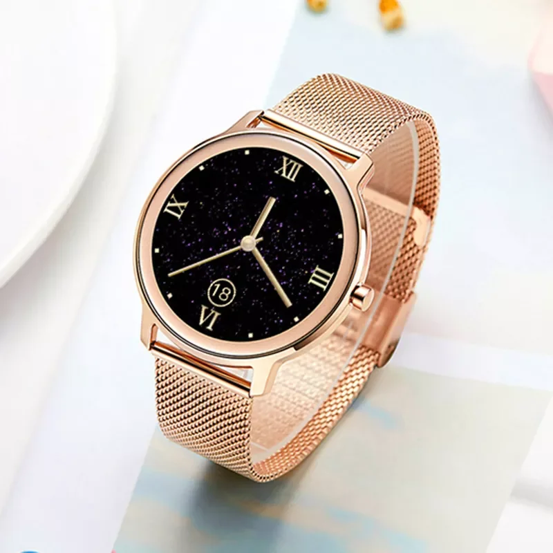 

2021 New Smart Watch Women Physiological Heart Rate Blood Pressure Monitoring For Android IOS Waterproof Ladies Smartwatch