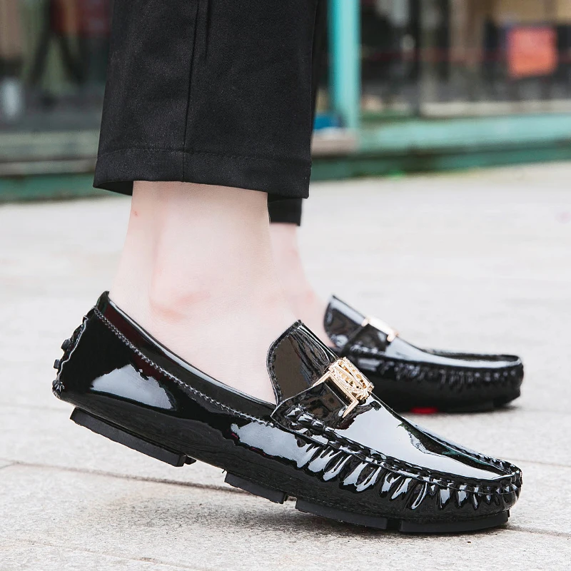 Мокасины мужские классические дышащие модные туфли для вождения повседневные