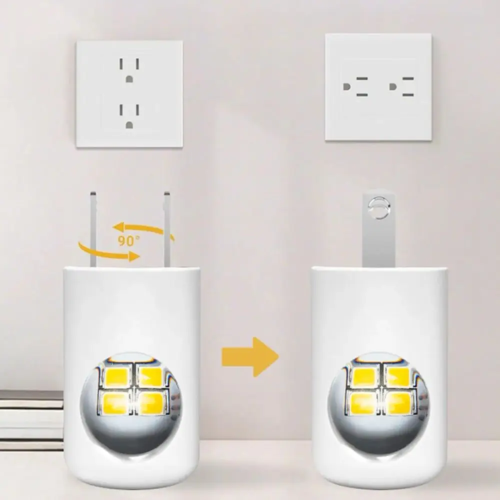 Фото Светодиодный светильник с технологией Plug-in, автоматическим датчиком от заката до рассвета, настенный ночник для дома №5
