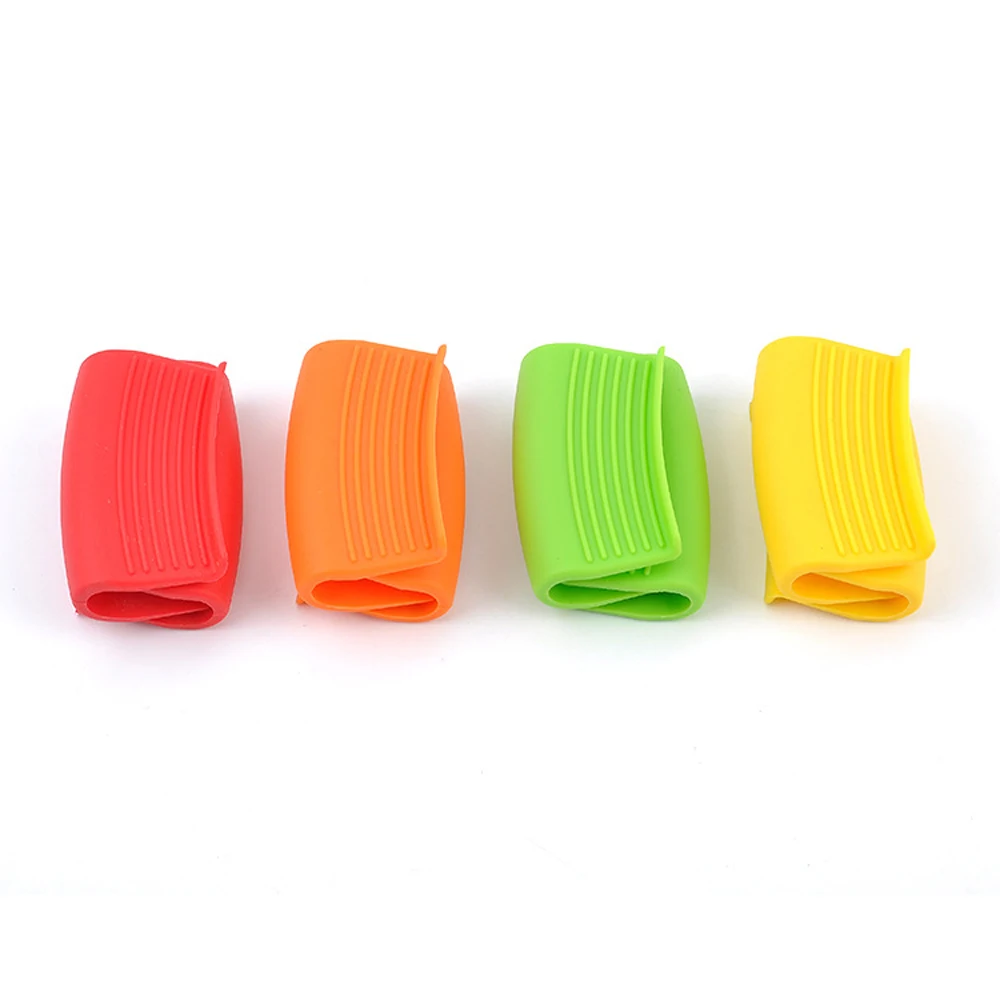

2Pcs Non Stick Heat Resistant Pot Clips Plate Clip Cooking Insulation Oven Mitts Anti-slip Silicone Gloves Baking Tools
