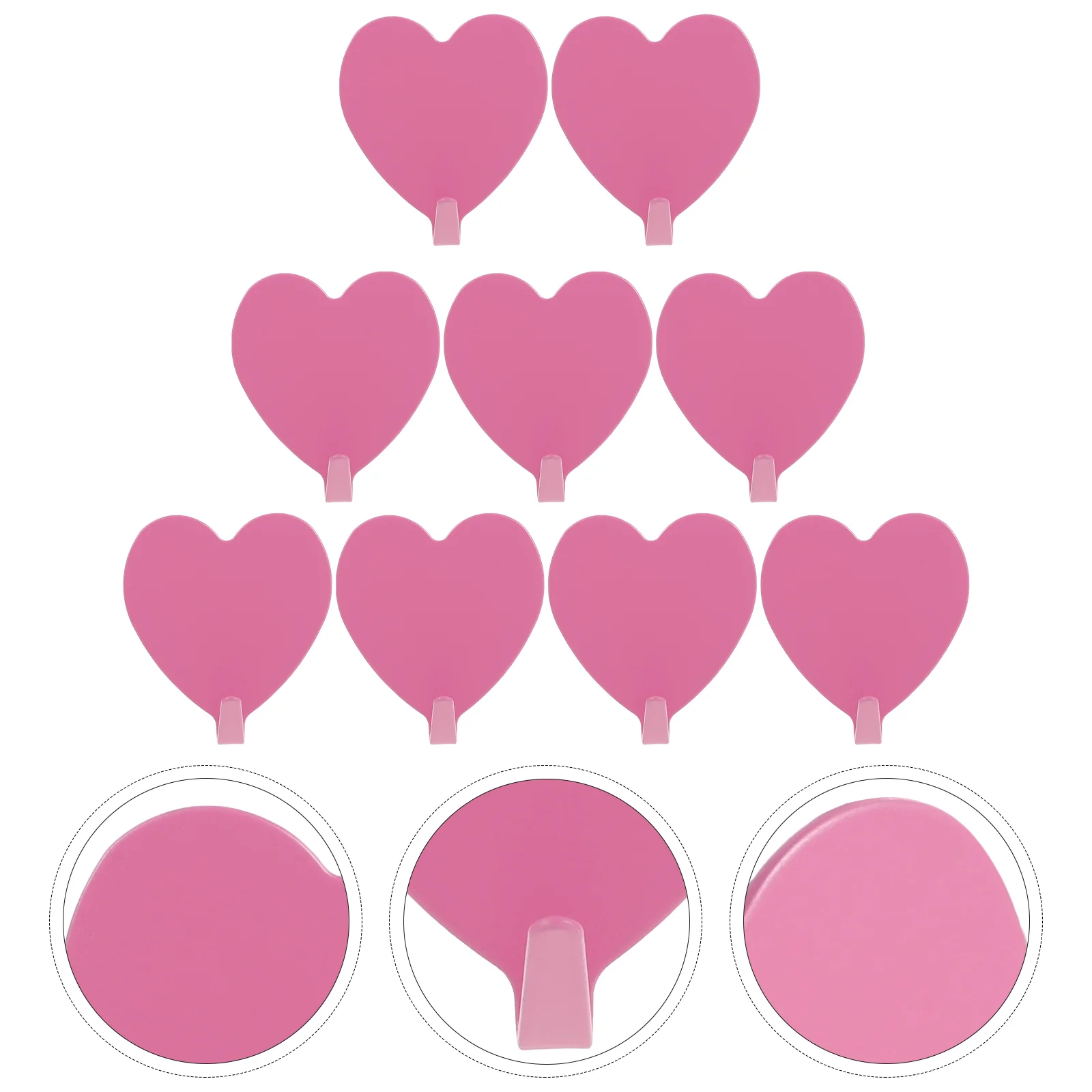 12 шт. клейкие детские настенные крючки вешалка для сумочки розовое липкое