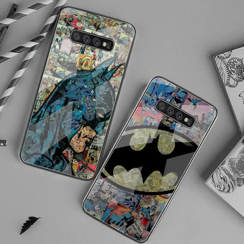 

Batman Bruce Wayne Phone Case Tempered Glass For Samsung S20 Ultra S7 S8 S9 S10 Note 8 9 10 Pro Plus Cover