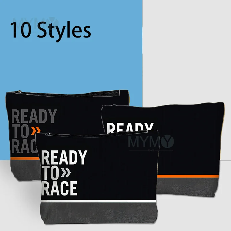 

Ready To Race Cosmetic Bag Motorcycle Game Makeup Bag Portable Female Toiletry Bag Kids Big Pencil Case Women Makeup Pouch Gift