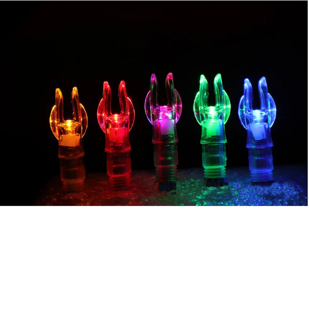 New Luminous Lamp Replaceable Battery 3pcs Hunting Shooting Fit 6.2mm Arrow Shaft Lighted Bow LED Glowing Arrow Nock Tail