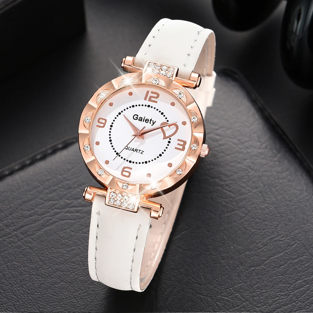 5 шт./комплект женские кварцевые часы с искусственным жемчугом