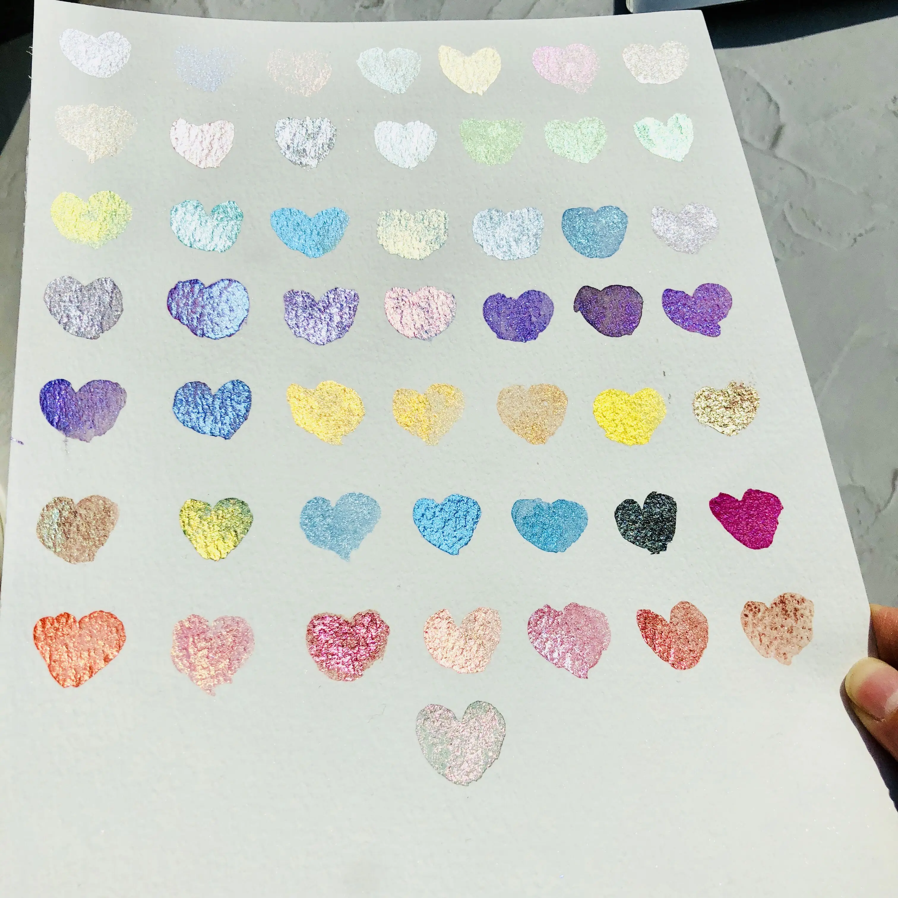 Csy Германия 50 цветов металлическая фотография однотонная перламутровая ручная