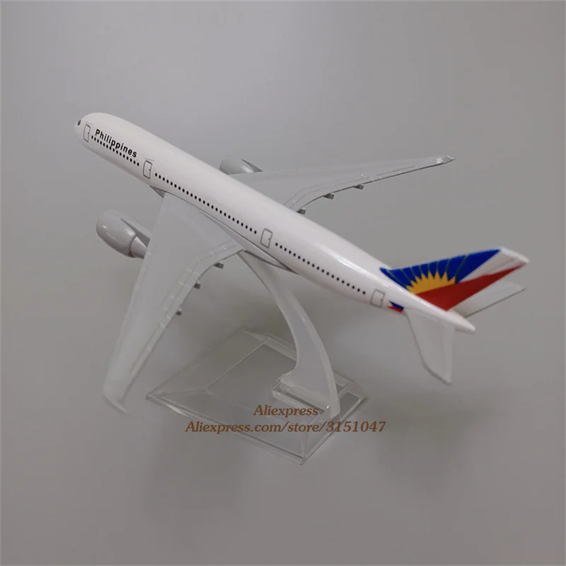 

Модель самолета из металлического сплава, 16 см, авиакомпании «Филиппины», модель самолета из сплава Аэробус 350 A350 Airlines, модель самолета в масштабе 1/400, подарки