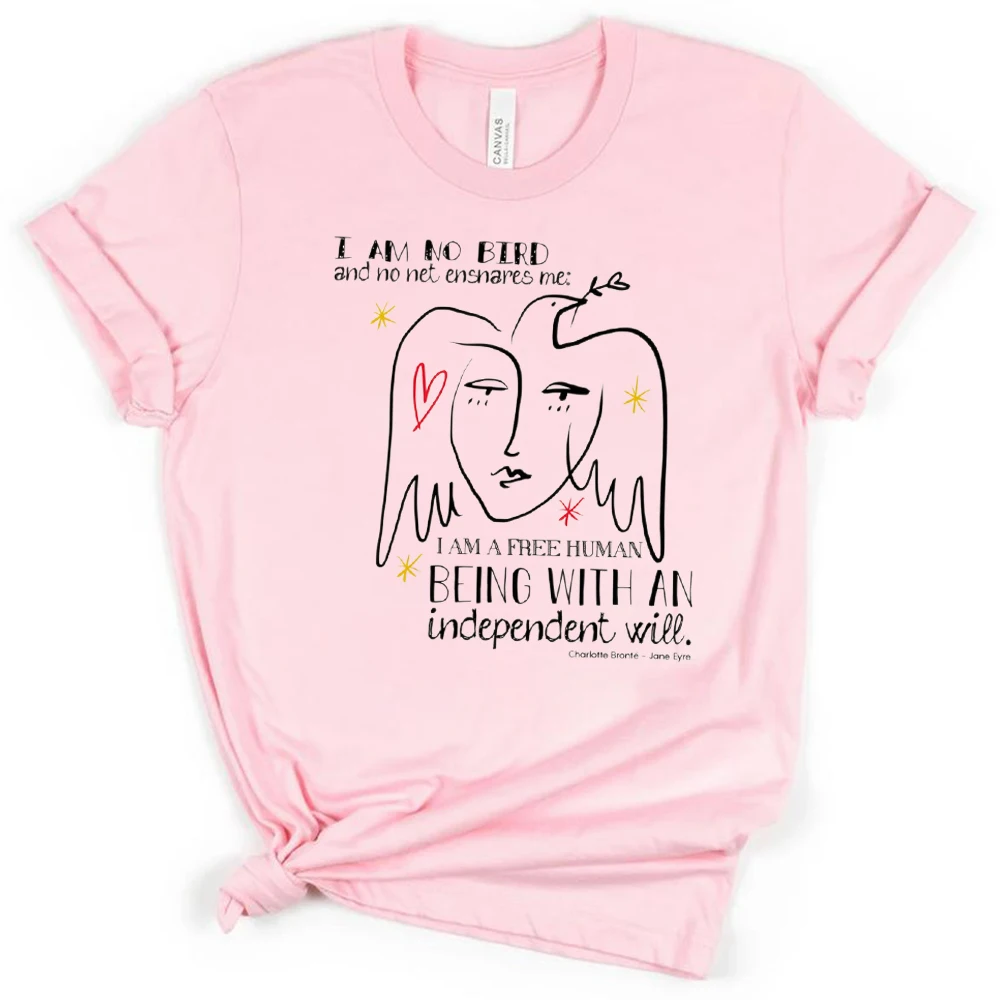 Женская одежда I Am No Bird and Net Ensnares Me Jane Eyre женская футболка с коротким рукавом