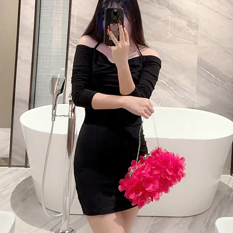 Элегантная вечерняя сумка с цветочным принтом женская дизайнерская свадебная