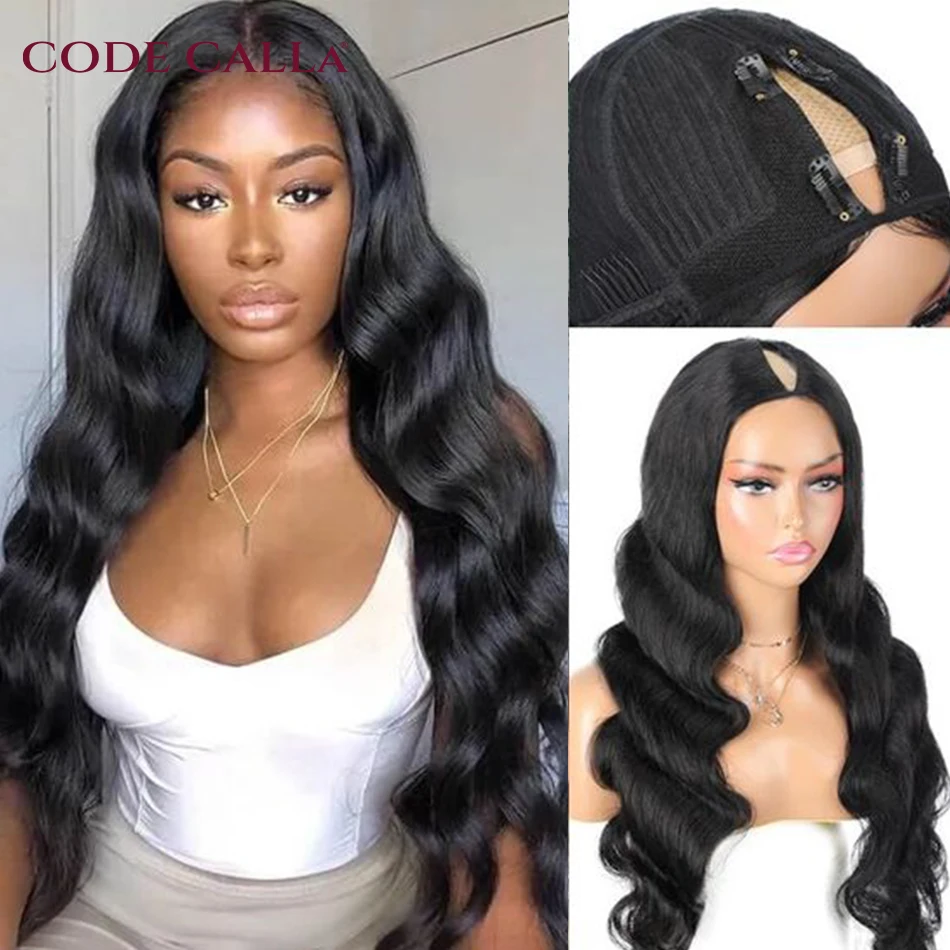 

30 Inch V Part Wig Human Hair No Leave Out Body Wave Human Hair Wigs For Women Remy Upgrade No Glue&Suit Your Natural Hair Wigs