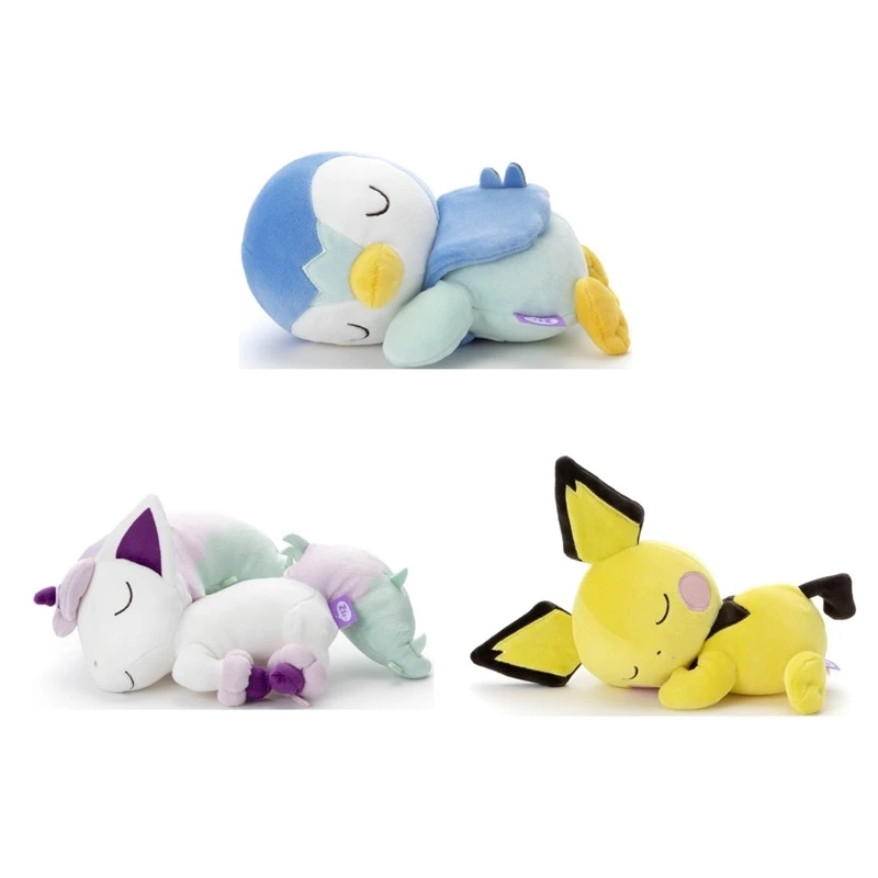 20cm Original Pokemon Sleeping Plush Eeveelution Leafeon Glaceon Psyduck Plushie Stuffed Doll Toys Soft Pillow Kawaii Xmas Gift images - 6