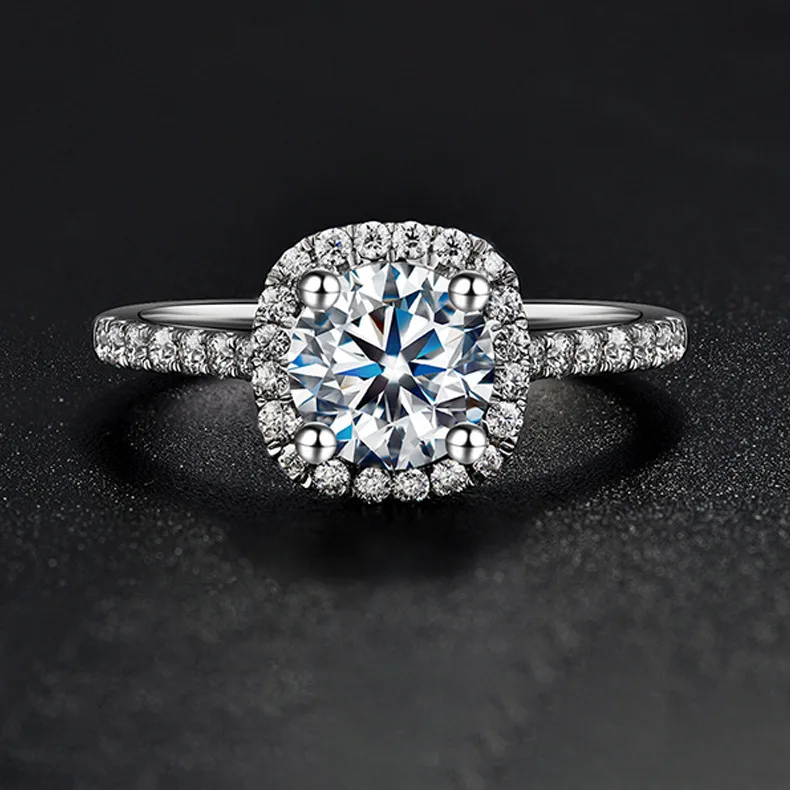 

Новинка, серебряное Открытое кольцо 925 пробы с фианитами, женское составное кольцо с платиновым покрытием