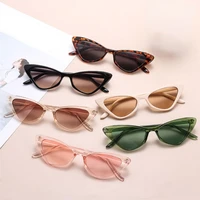 women vintage small cat eye sunglasses plastic frame retro sun glasses uv400 protective eyewear trendy streetwear eye glasses
