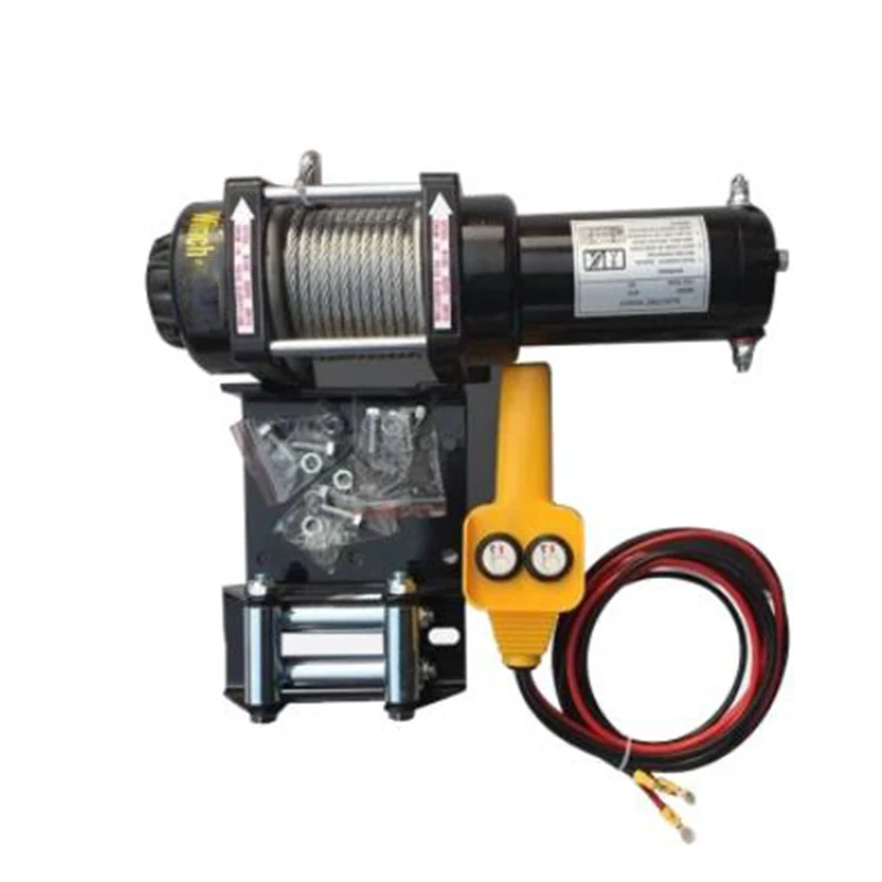 

12V/24V 2000 lbs off-road winch vehicle winch vehicle self-rescue electric winch for vehicle crane