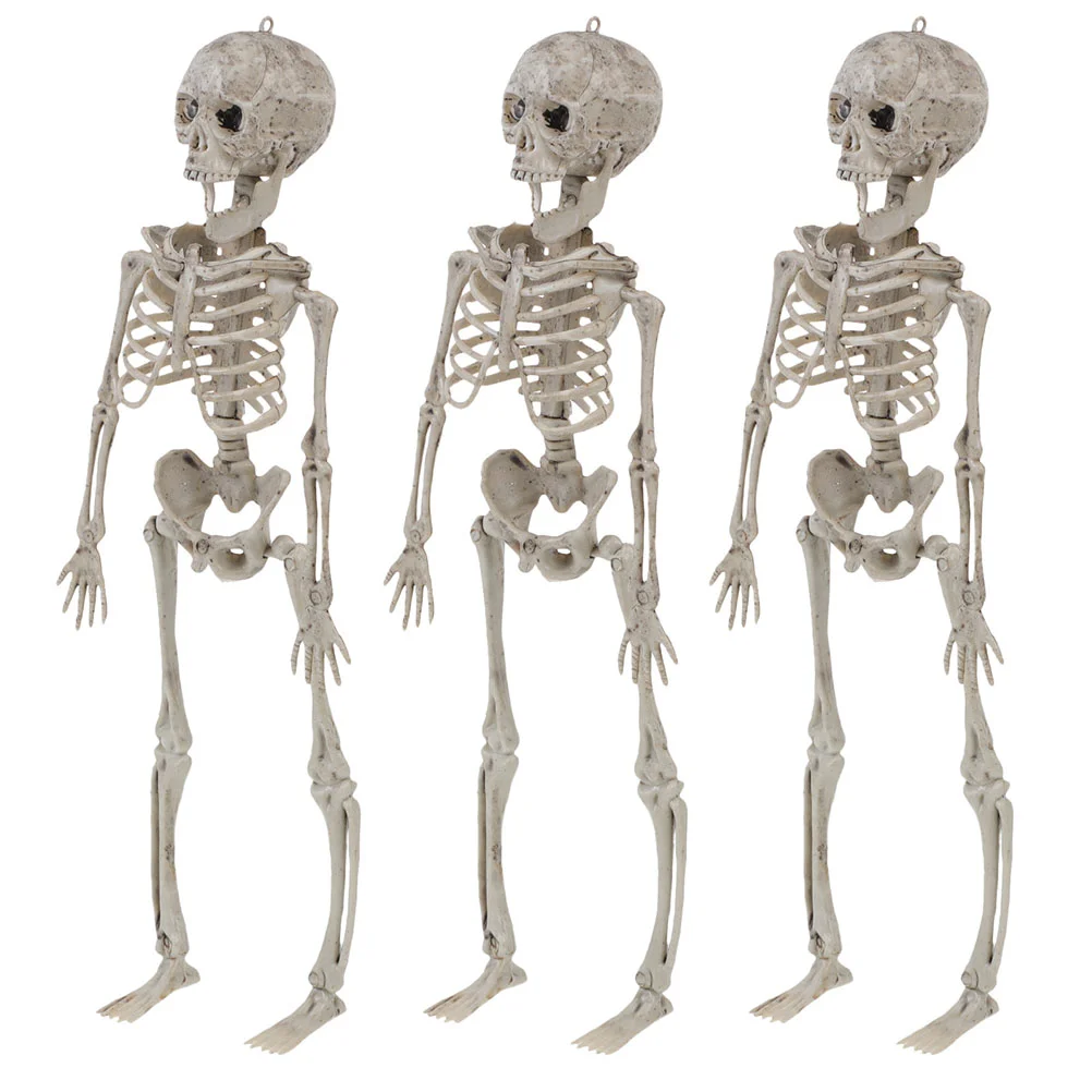 

3 Pcs Halloween Decorations Plastic Statue Household Horror Table Ornament Home Figurine