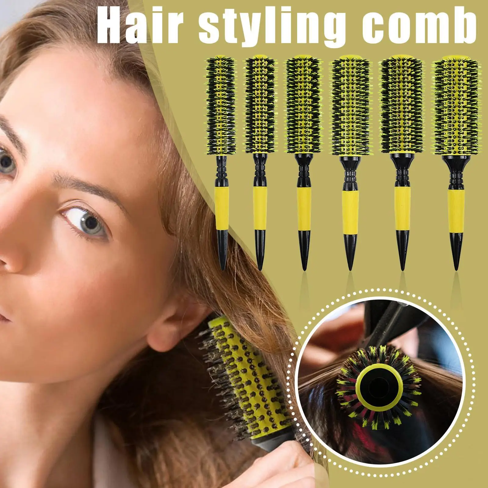 

6 Kinds Of Straight Twill Curly Hair Comb Rolling Hair Salon Special Hair Styling Comb Curly Hair DIY Hair Styling Tools