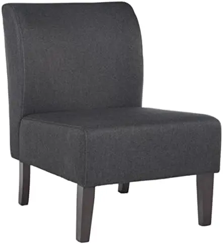 

Casual Armless Accent Chair, Cream with Sunburst Pattern