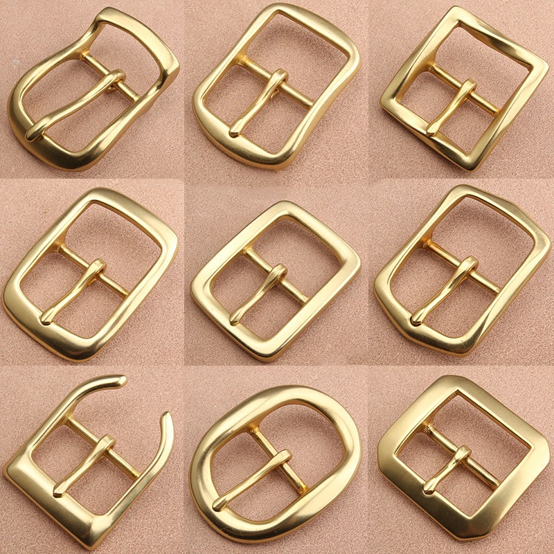 

1pcs Solid Brass 40mm Belt Buckle End Heel Bar Buckle Single Pin Heavy-duty for Leather Craft Strap Webbing Dog Collar Quality