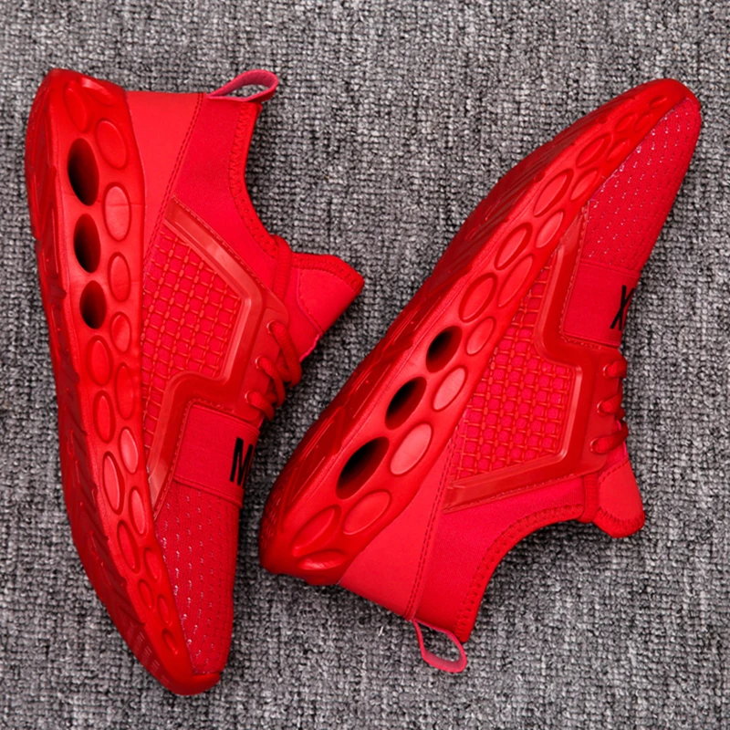 Summer Breathable Men's Casual Sports Shoes Mesh Man Shoes Fashion Moccasins Lightweight Men Sneakers Hot Sale 36-48 Large Feet