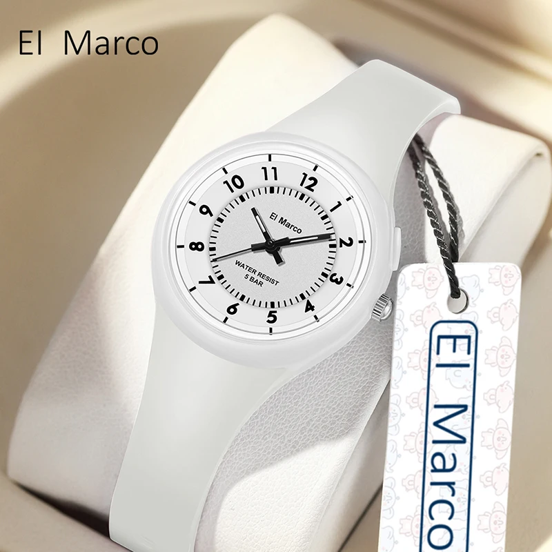 SANDA MS Кварцевые часы со светящимся механизмом элегантные для отдыха 50 м