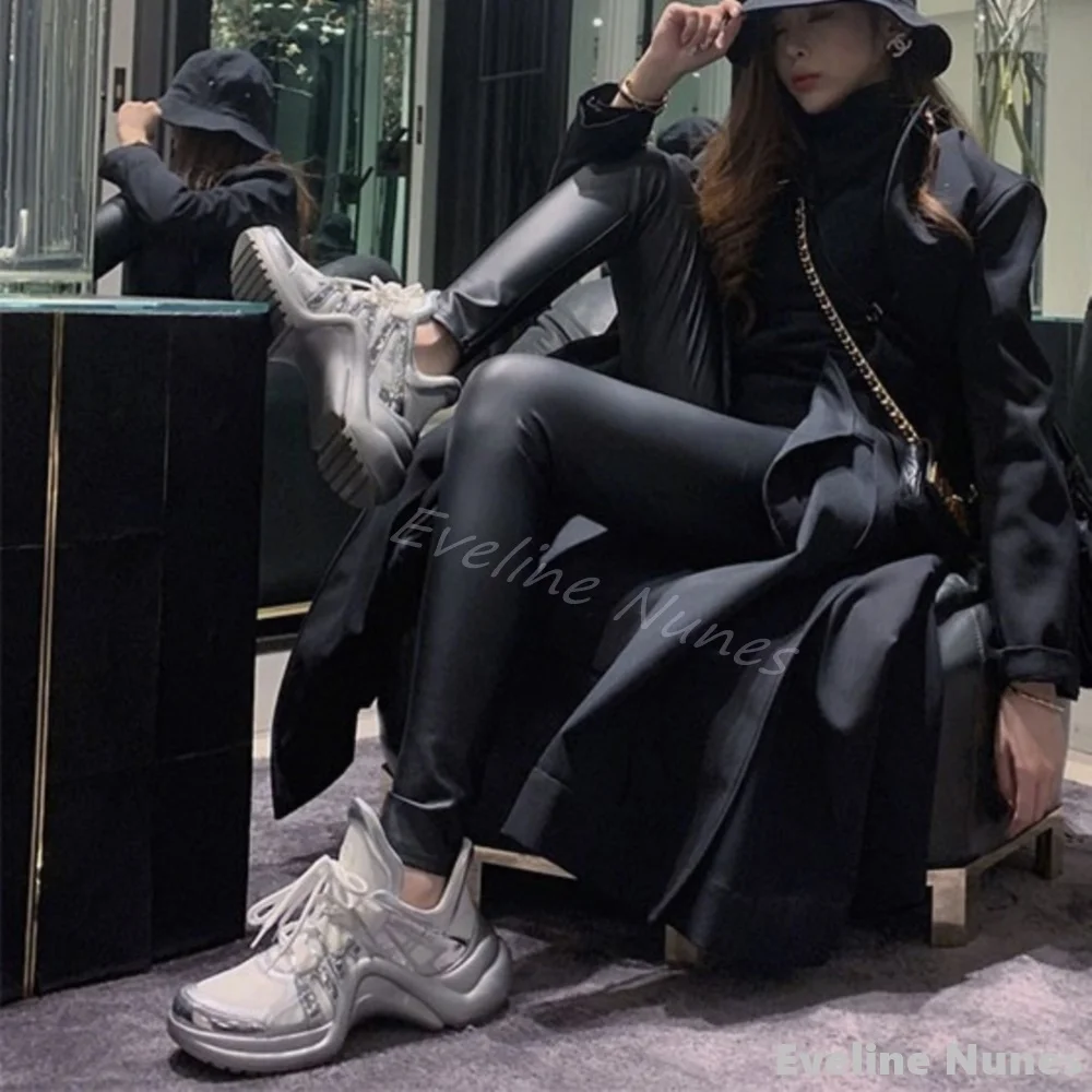 Кроссовки разного цвета с дышащей сеткой женские кроссовки круглым носком и