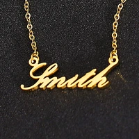 personalized custom name necklace for women men stainless steel customized pendants nameplate necklaces couples jewelry gifts