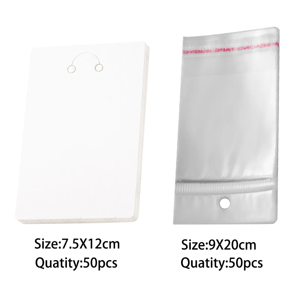 

100 шт., брелок для дисплея, упаковка, бумажный брелок для ключей, подвесные карты и самозапечатывающиеся пакеты для изготовления ювелирных изделий своими руками, принадлежности для малого бизнеса