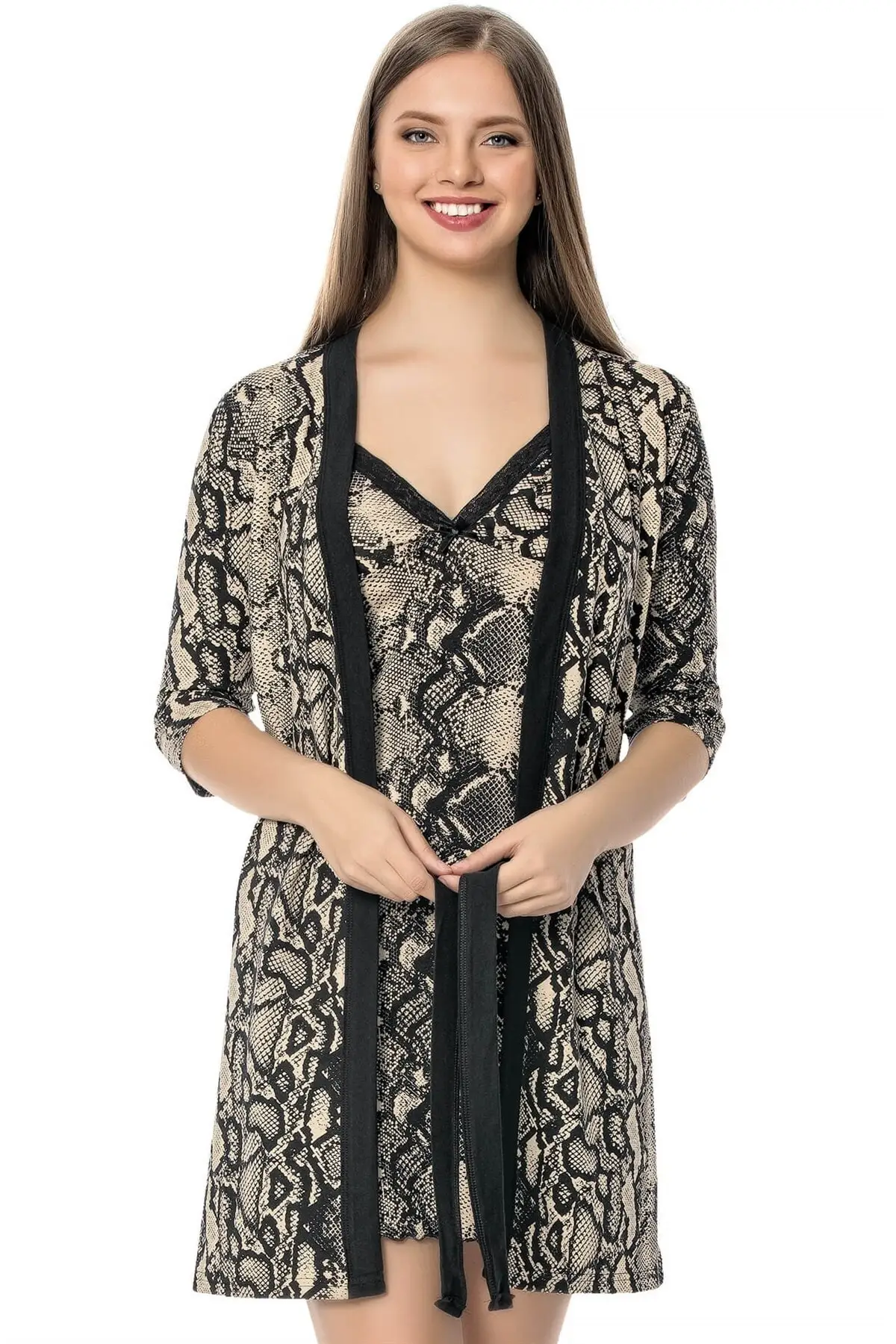

Dressing Gown Skin Black pattern Nightgown Gown Dressing Suit Bathrobe Dressing Gown Gown Gown Gown Gown Gown