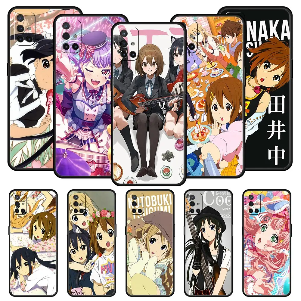 

K-ON! Флейта для OnePlus 9 8 7 7T 10 Pro 9RT 9R 8T Nord N100 N200 N10, Мягкая силиконовая задняя крышка, черный чехол
