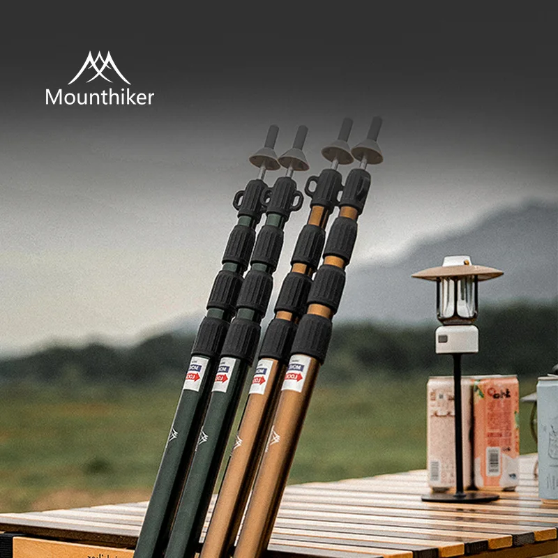 

MOUNTAINHIKER Adjustable Tent Support Rod Beach Shelter Tarp Awning Pole Aluminum Alloy Tent Pole Accessories For Camping Tent