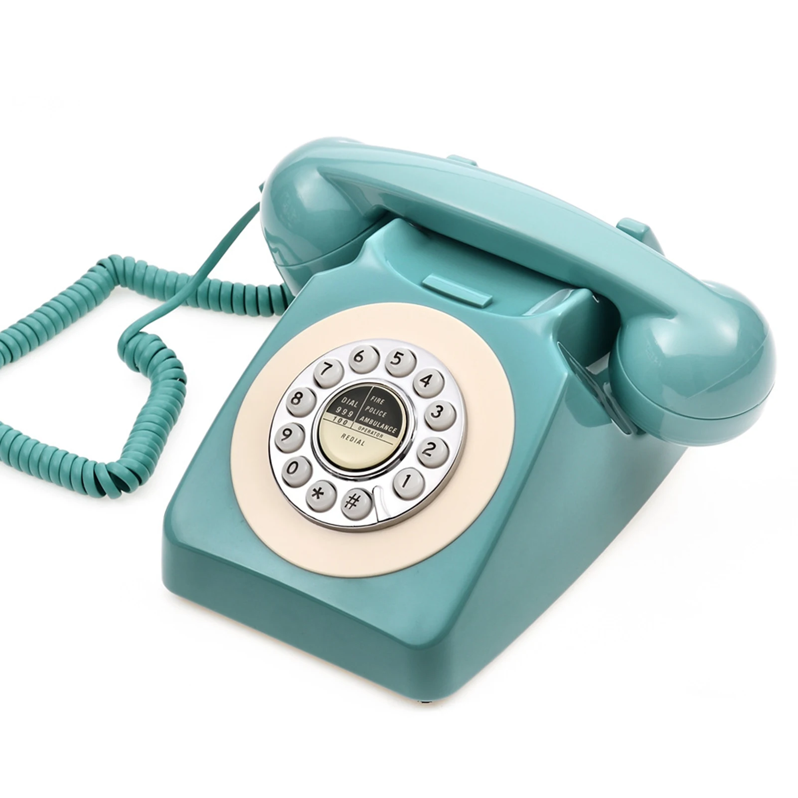 

Sturdy Durable Ornaments Old Fashion Clear Buttons Practical Pastoral Style Retro Landline Phone Home Telephone Gifts Desktop