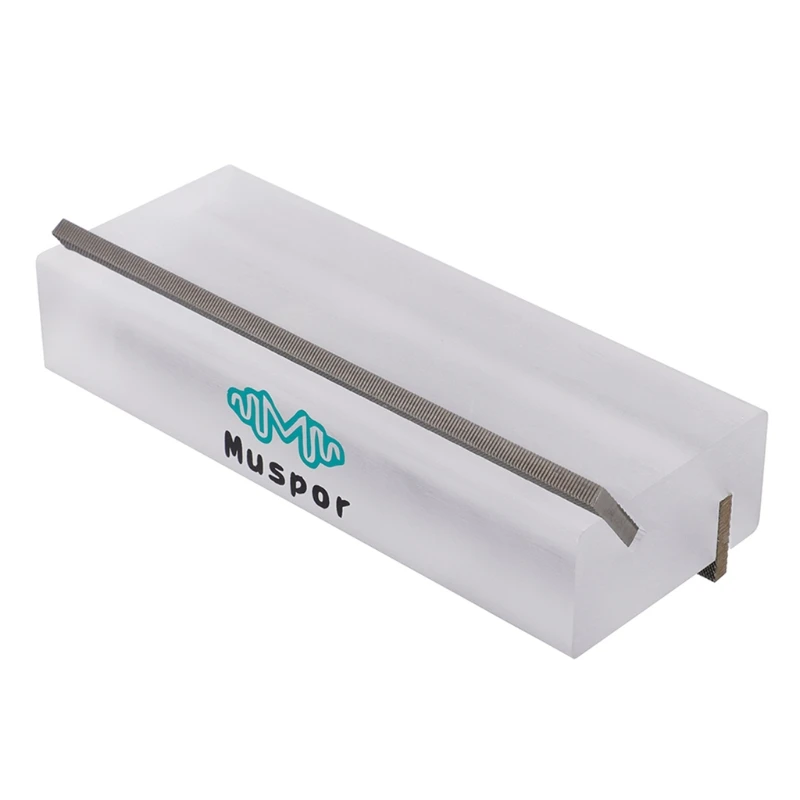 

69HD Guitar Acrylic Fret Crowning End Bevel-Flush Files Tool 35° 90° Degree Angled Steel Fine Fret File Guitarra Luthier Tool