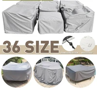Size Outdoor Furniture Cover Sofa Chair Table Cover Rain Snow Dust Covers Waterproof Cover Gray