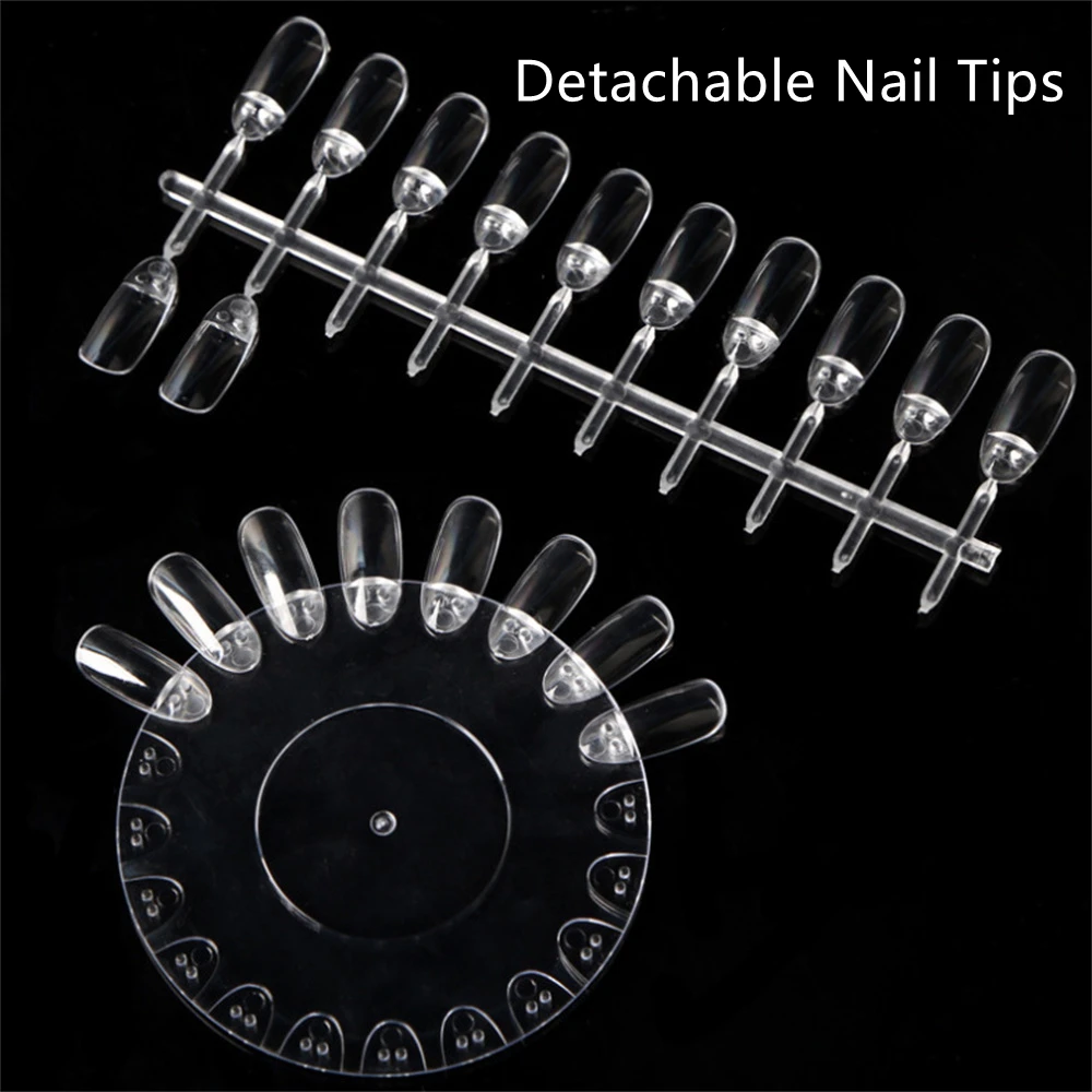 

Detachable Plastic 20 Tips False Nail Swatches Wheels Nail Art Color Polish Display Wheel for Manicure