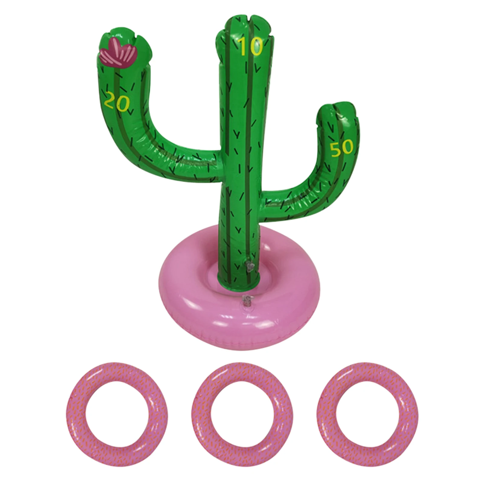 

Swimming Pool Fun PVC Family Beach Summer Toss Game Party Outdoor Inflatable Cactus Water Toy Accessories Kids Adults Home Decor