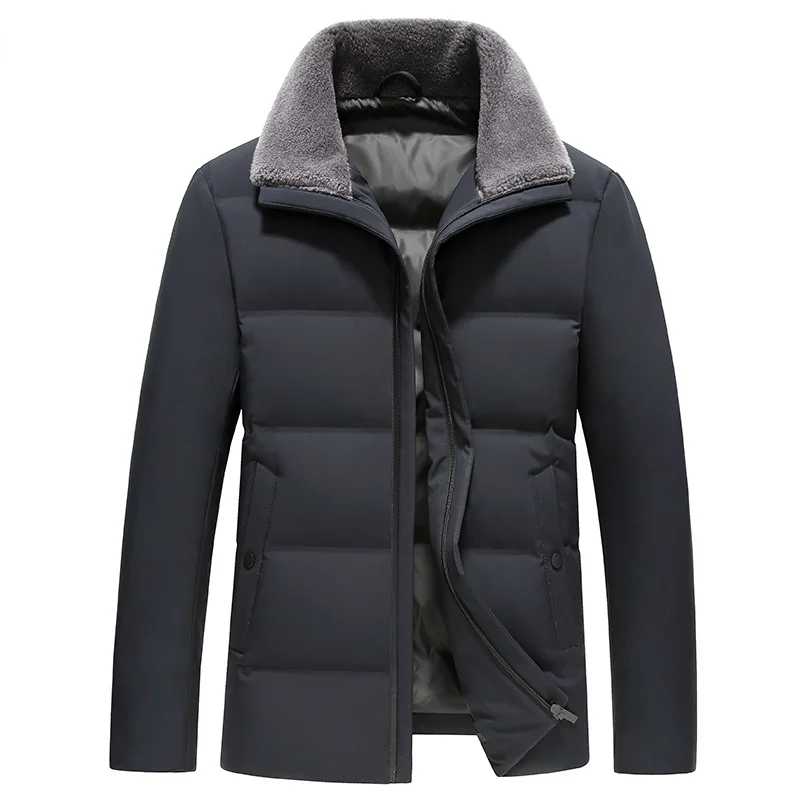 

Winter Down Coat for Men Clothing Men's Fashion Casual Down Men Jacket Black Thick Lapel Warm Jacket Chaquetas Hombre Zm
