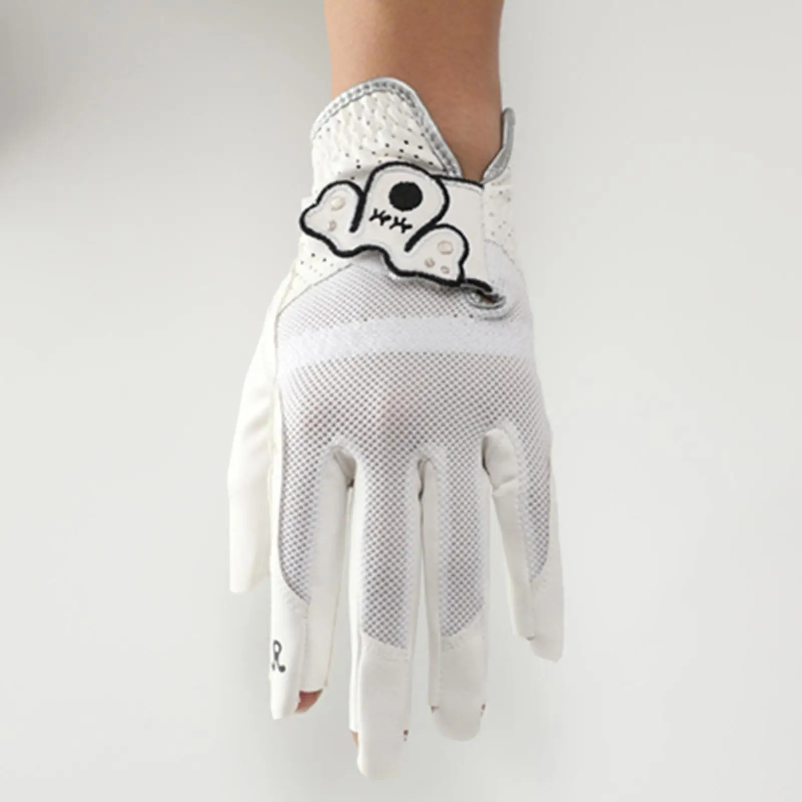 Glove Left Hand White Color Soft Leather Sports Comfortable 