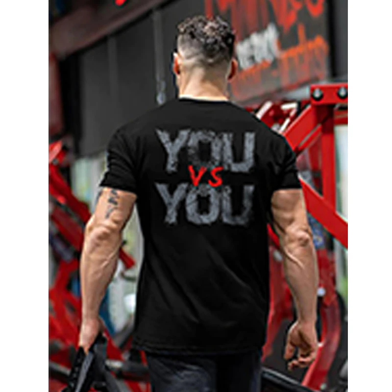 

Rheaclot You Vs You Printing Men's Casual Fashion T-shirt