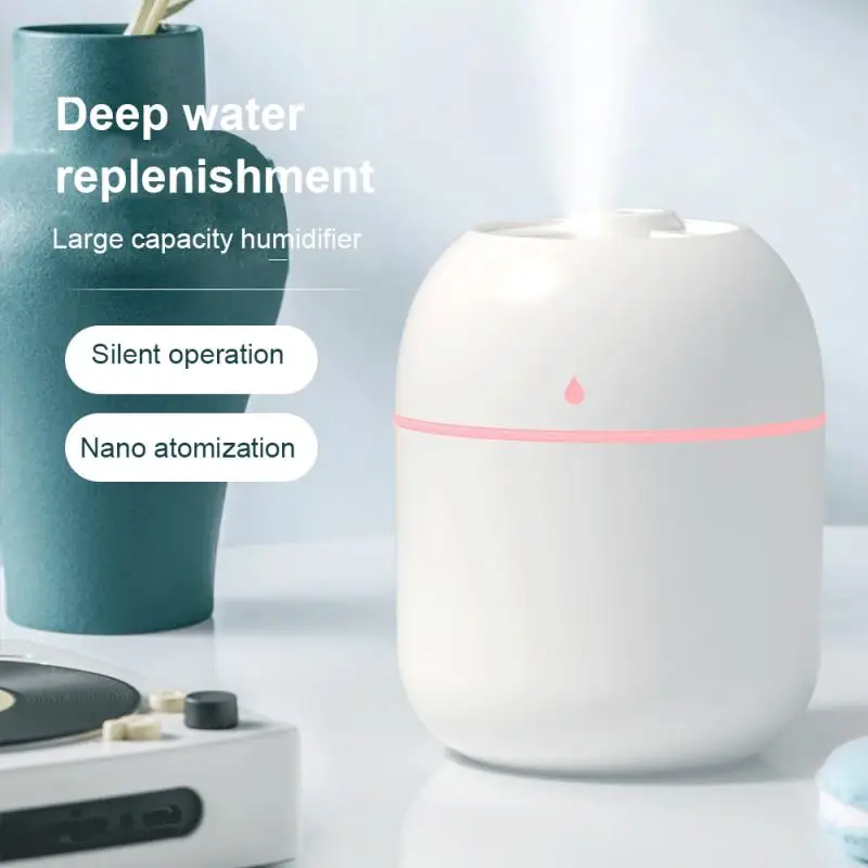 

Mini Water Drop Humidifier Desktop Desktop 220ml Essential Oil Diffuser Portable Mist Maker Household Ultrasonic Fogger Indoor