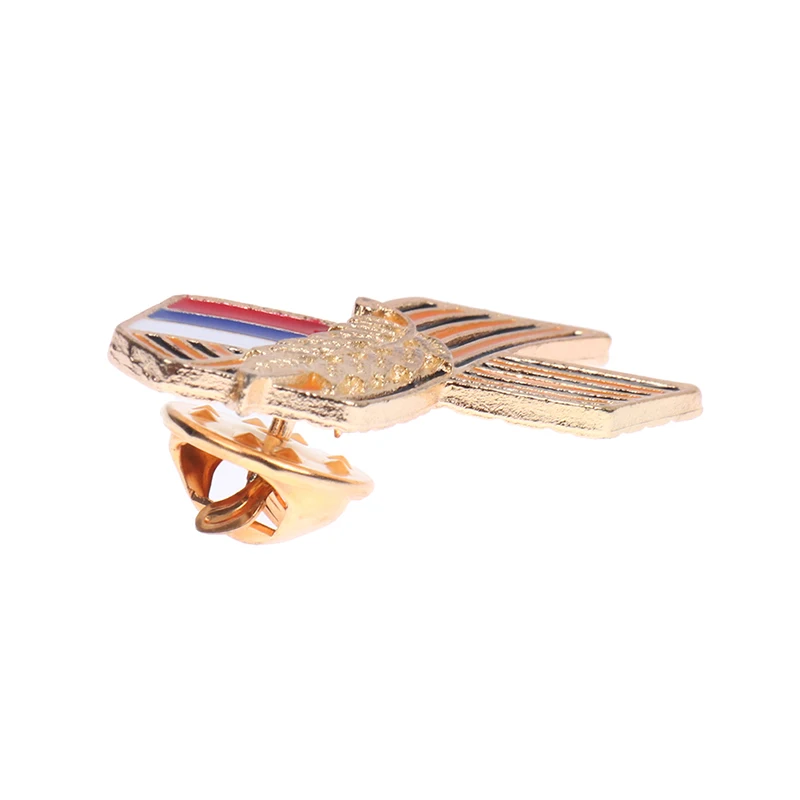 St.George Ribbon Emblem For 75 Years Of Victory In The Great Patriotic War Rhinestone Crystal Pearl Wheat Corsage Brooch Pin |