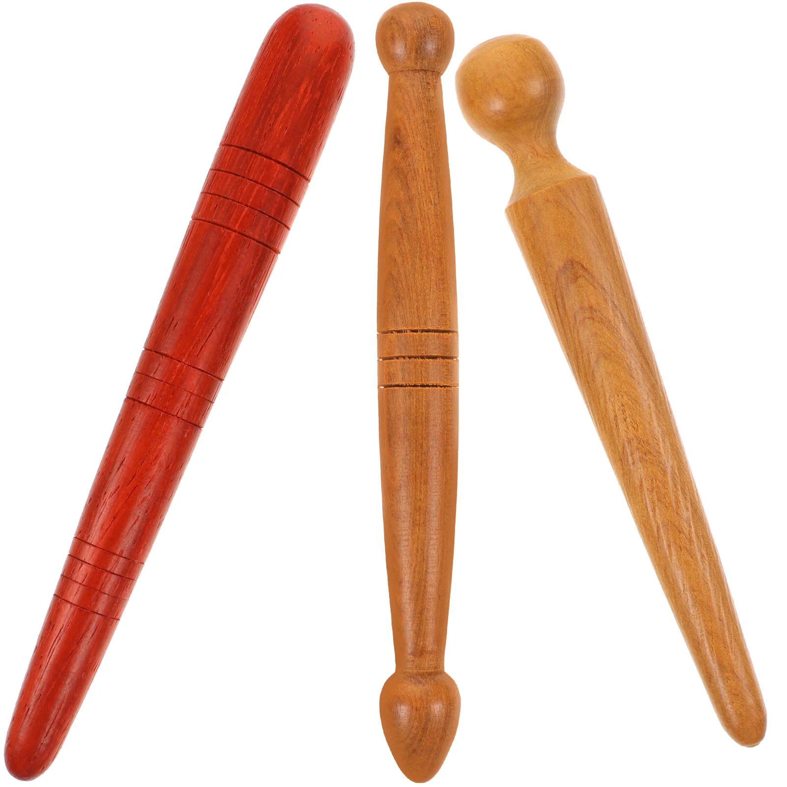 

3/2 Pcs Wooden Acupuncture Stick Foot Reflexology Relax Pen Massager Body Tool Feet