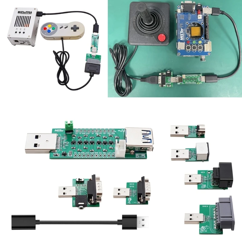 

Controller Adapter Conveter Set for DE10-Nano MiSTerFPGA Gaming Accessories