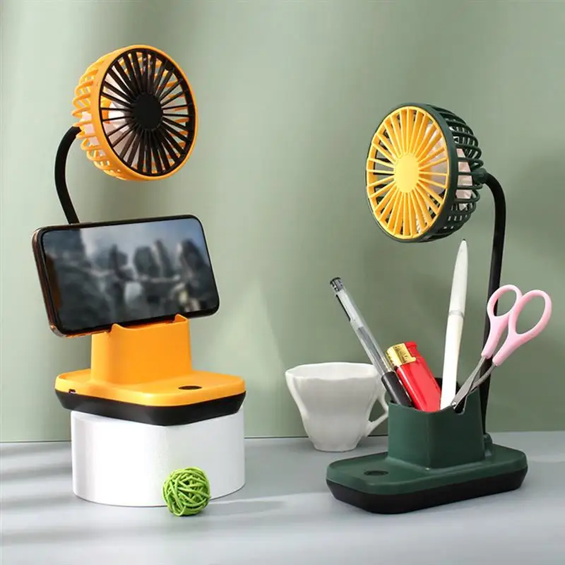 

Перезаряжаемый портативный Настольный вентилятор, вращающееся мини-устройство охлаждения для гостиной, держатель для ручек, канцелярский ...