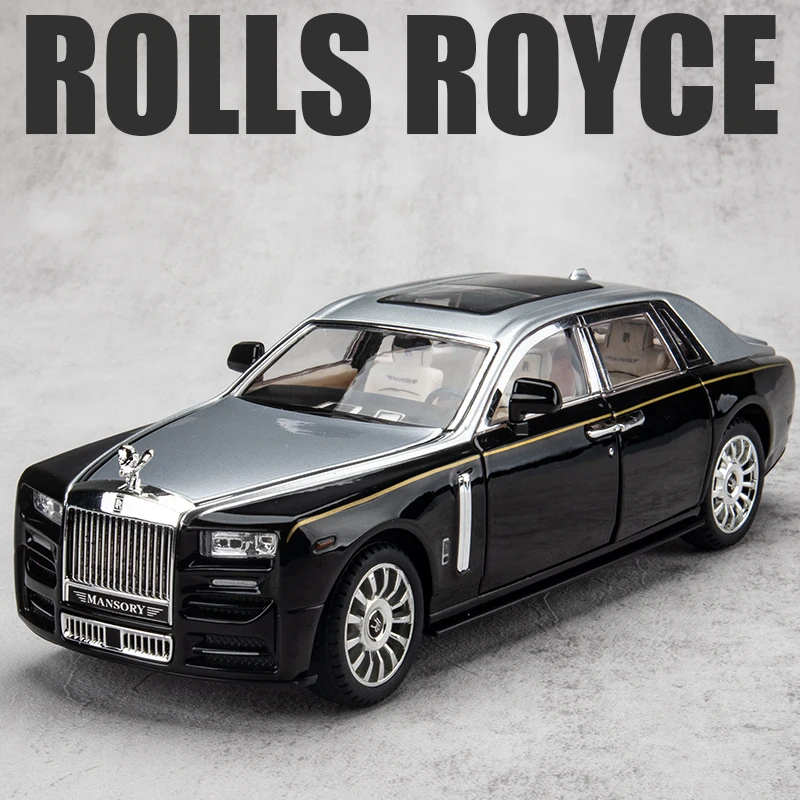 1:24 Rolls Royce Phantom Mansory Familie Legierung Auto Spielzeug Auto Metall Sammlung Modell Auto Sound und licht Spielzeug Für Kinder geschenk
