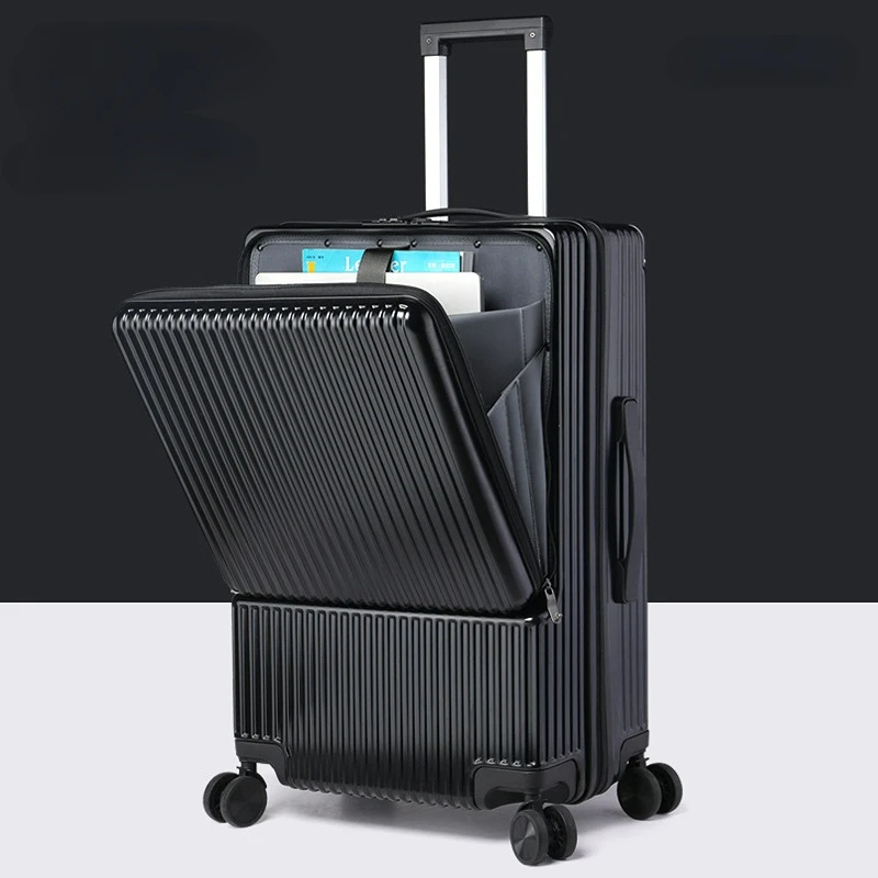 Aluminum frame Travel suitcases Universal wheel Trolley PC Box trolley luggage bag Men's business 20 inches carry ons Luggage